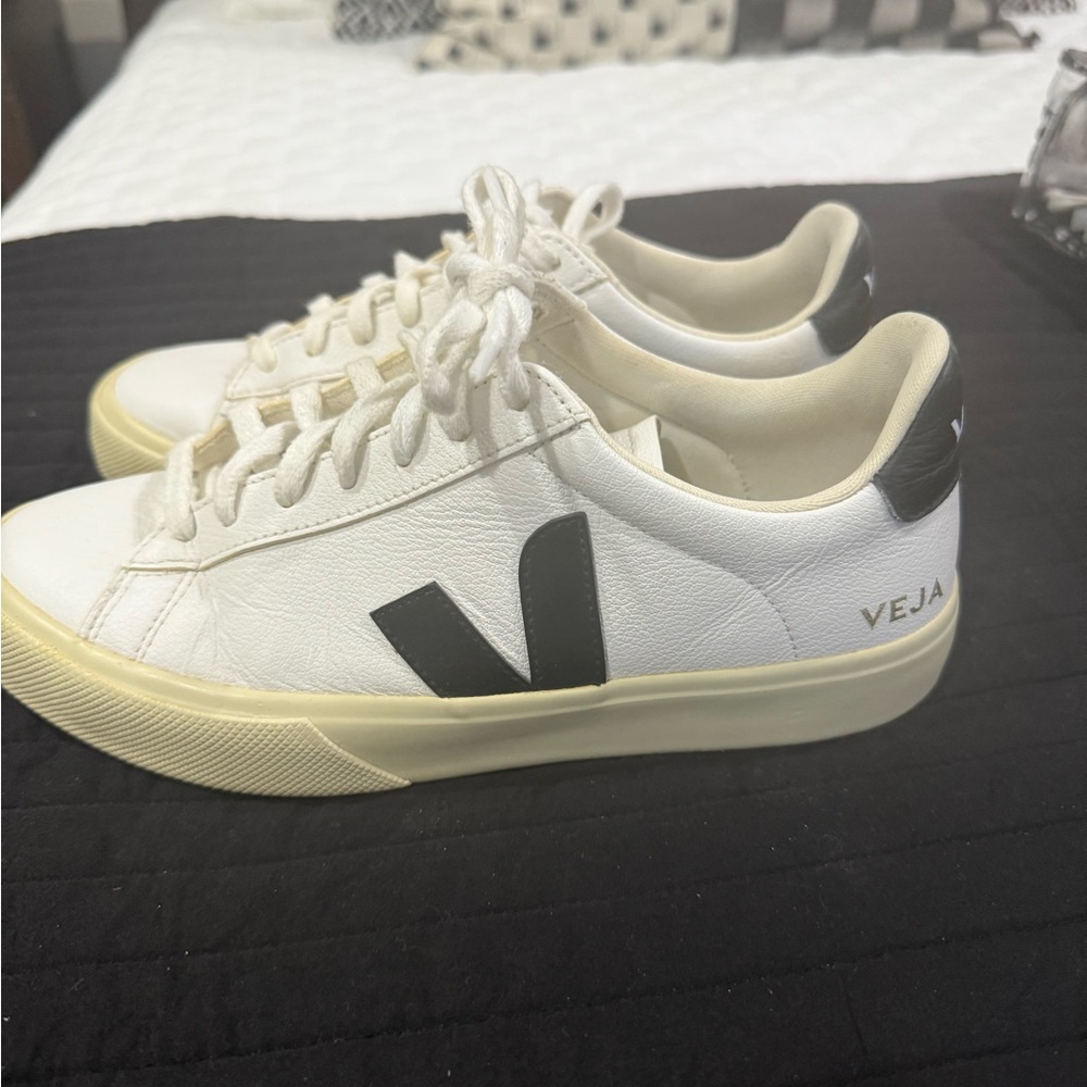 Veja White and Black Sneakers